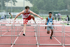Mens and Boys hurdles, 2021 North Eastern Track and Field Champs., Middesbrough. Photo: David T. Hewitson/Sports for All Pics